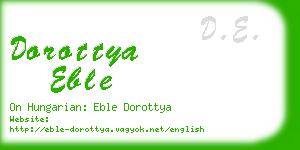 dorottya eble business card